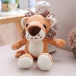 20cm Forest Animals Stuffed Doll Plush Jungle Series Animal Toy Plush Lion Tiger Leopard Giraffe Toys Kids Dolls Kids Gift