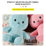 30CM Height Large Plush Bunny Doll Toys Kids Sleeping Back Cushion Cute Stuffed Rabbit Baby Accompany Dolls Xmas Gift