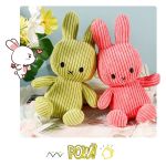 30CM Height Large Plush Bunny Doll Toys Kids Sleeping Back Cushion Cute Stuffed Rabbit Baby Accompany Dolls Xmas Gift