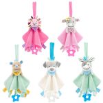 Baby Plush Toys Soft Appease Towel Soothe Reassure Sleeping Animal Blankie Towel Educational Rattles Clam plush Bebes Toys Doll