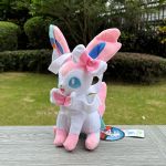 30cm New Pokemon Plush Toy Squat Sylveon Cuddly Cartoon Stuffed Animal Soft Doll Gift