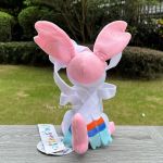 30cm New Pokemon Plush Toy Squat Sylveon Cuddly Cartoon Stuffed Animal Soft Doll Gift