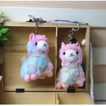 Cute Alpaca Small Pendant Doll Bamboo Charcoal Wool Plush Toy Bag Key Pendant Doll