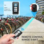 Bike Alarm Wireless Vibration Motion Sensor Waterproof Motorcycle Alarm with Remote