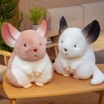 Dropshipping New arrival CUTE plushy Chinchillas soft toy stuffed animal plush doll mascot for kids