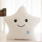 Luminous Pillow Star Cushion Colorful Glowing Pillow Plush Doll Led Light Toys Gift For Girl Kids Christmas Plush Light Toys Hot