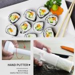 Meijuner Sushi Maker Roller Rice Mold Vegetable Meat Rolling Gadgets DIY Sushi Device Making Machine Kitchen Ware