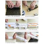 Meijuner Sushi Maker Roller Rice Mold Vegetable Meat Rolling Gadgets DIY Sushi Device Making Machine Kitchen Ware