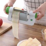 New Plastic Apple Pear Slicer Multifunctional Kitchen Fruit Vegetable Reel Knife Potato Cutter Cooking Accessories Home Gadgets