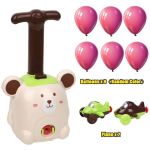 Power Balloon Launch Tower Toy Puzzle Fun Education Inertia Air Power Balloon Car Science Experimen Toy for Children Gift