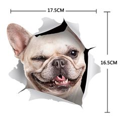13*17cm Fashion Car Stickers 3D Stereo Anime Funny Creative Personality Kitten Dog Simulation Stickers Car Styling Accessories