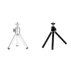 1PC Mini Aluminum Alloy Desktop Tripod 2 Section Stand Holder for Projector Camera