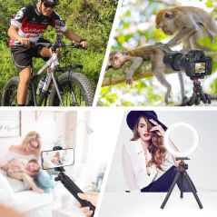 Flexible Octopus Tripod for iPhone Samsung Xiaomi Huawei Mobile Phone Smartphone Tripod for DSLR Camera Gopro Tripod Phone Stand