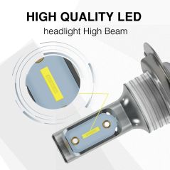 SUHU 2Pcs H7 LED Car Headlights High Low Beam Conversion Kit Hi/Lo Beam 55W 8000LM 6000K Super Bright Auto Fog Lights Bulbs CSV