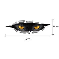 Sale 3D Car Styling Funny Cat Eyes Peeking Car Sticker Waterproof Peeking Monster Auto Accessories Whole Body Cover for All Cars