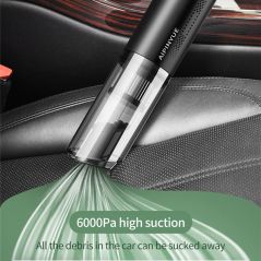 Wireless car vacuum cleaner portable with handheld vacuum cleaner car household dual-use 120W6000pa strong suction mini cleaner