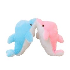 45cm/25cm Luminous Plush Dolphin Doll Glowing Pillow Cushion LED Light  Animal Toys Colorful  Kids Children's Gift WJ453