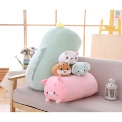 9 Styles Animal Sweet Dinosaur Pig Cat Bear Plush Toy Soft Cartoon Panda Hamster Elephant Deer Stuffed Doll Baby Pillow Gift