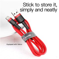 Baseus USB Cable for iPhone 12 11 Pro Max Xs X 8 Plus Cable 2.4A Fast Charging Cable for iPhone 7 SE Charger Cable USB Data Line