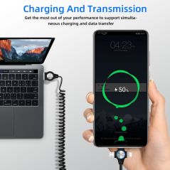 3 in 1 USB Cable For iPhone 12 11 Xs Max Xr X 8 7 6s 5s Charing Charger USB C Micro USB Cable For Samsung Xiaomi Android Phone