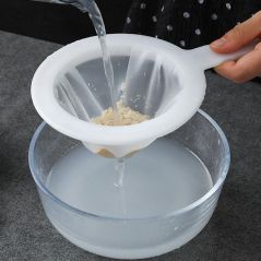 400 Mesh Reusable Nylon Ultra Fine Filter Mesh Strainer Spoon Sieve Soy Milk Juice Coffee Food Filter Kitchen Colander Tool