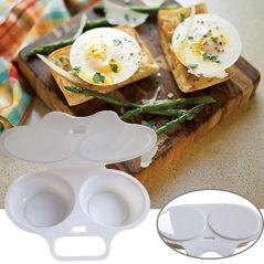 Kitchen Microwave Oven Round Shape Egg Steamer Cooking Mold Egg Poacher Kitchen gadgets Fried Egg Tool