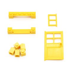 MOC Door&Window 6 colors Brick 102pcs DIY House Building Blocks Bricks Toys City Architect Child Educational Compatible Legoeds
