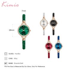 KIMIO Diamond Bracelet Women's Watches Bandage Crystal Watch Women Brand Luxury Female Wristwatch Dropshipping 2019 New Arrivals