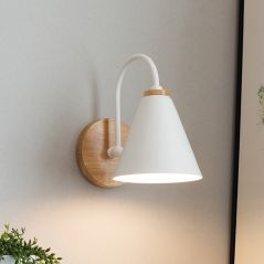 wooden wall lights bedside wall lamp bedroom wall light sconce for kitchen restaurant modern wall lamp Nordic macaroon sconces
