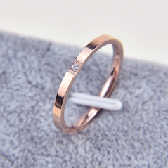 1MM Thin Titanium Steel Silver color Couple Ring Simple Fashion Rose Gold Color Finger Ring For Women and Men mens gifts