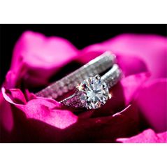 CC 925 Silver Rings For Women Simple Design Double Stackable Fashion Jewelry Bridal Sets Wedding Engagement Ring Accessory CC634