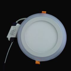 Double Color LED Ceiling Light 6W 9W 16W 24W Recessed Ceiling Lamp Round Square Panel Spot Light AC85-265V Indoor LED Bulb