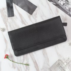 Genuine Leather Women Wallet Fashion Solid Color Coin Purse Multifunctional Cowhide Female Long Women Purses Zipper Card Holder