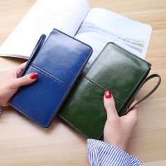 New Fashion Women Office Lady PU Leather Long Purse Clutch Zipper Business Wallet Bag Card Holder Big Capacity Wallet
