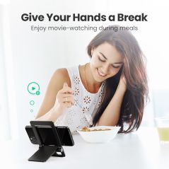 Ugreen Cell Phone Stand for Desk Adjustable Phone Holder Dock for iPhone 11 Pro Max XS XR 8 7 Foldable Mobile Phone Holder Stand