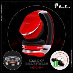 PunnkFunnk Wireless Headphones Bluetooth Earphone 5.0 Foldablel 3D Bass Stereo Noise Reduction Gaming Headset/Mic  For Mobile PC