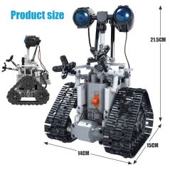 ZKZC 408PCS City Creative RC Robot Electric Building Blocks high-tech Remote Control Intelligent Robot Bricks Toys For Children