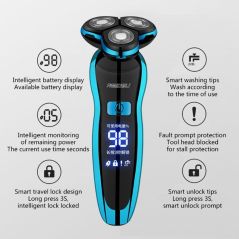 Electric Razor Electric Shaver Rechargeable Shaving Machine for Men Beard Razor Wet-Dry Dual Use Water Proof Fast Charging