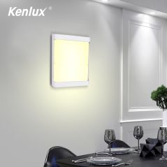 Kenlux 18W Plastic Waterproof  Outdoor Led Wall Lighting Indoor Porch LED Wall Lamp  Energy-saving WW/WH  Garden Outdoor Light