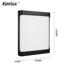Kenlux 18W Plastic Waterproof  Outdoor Led Wall Lighting Indoor Porch LED Wall Lamp  Energy-saving WW/WH  Garden Outdoor Light