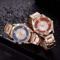 Women's Watches New Famous Luxury Brands Women Watch Fashion Rhinestone Stainless Steel Quartz Ladies Wristwatches Reloj Mujer