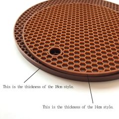 18/14cm Round Heat Resistant Silicone Mat Drink Cup Coasters Non-slip Pot Holder Table Placemat Kitchen Accessories Onderzetters