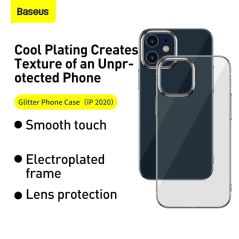 Baseus Phone Case For iPhone 12 Pro Max 12Max Transparent Plating Clear Case Coque Thin Soft TPU Back Cover For iPhone 12Pro Max