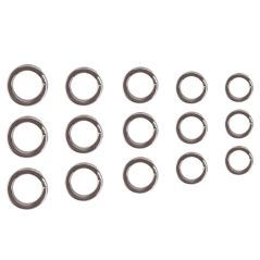200PCs Connecting Fishing Rings Sets Stainless Steel Split Rings Hard Bait Lure Accessories Tackle High Strengthen O ring