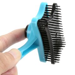 4 Colors Puppy Cat Faded Comb Hair Brush Plastic Pet Dog Grooming Supplies for Small Dogs Cats Brushes Mascota Products for Pets