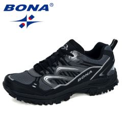 BONA 2020 New Designers Popular Sneakers Hiking Shoes Men Outdoor Trekking Shoes Man Tourism Camping Sports Hunting Shoes Trendy