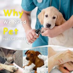 Dog Nail clipper for dogs nail clippers pet grinder short unhas gato for cats Nail Clipper USB Animal Grooming Trimmer Low Noise