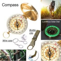 Survival kit set military outdoor travel mini camping tools aid kit emergency multifunct survive Wristband whistle blanket knife