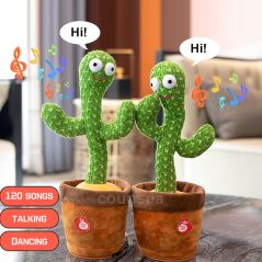 120 Song Dancing Cactus Plush Stuffed talking Plushie Doll Speak Talk Sound Record Repeat Dancer Toys for Girl Children Baby boy