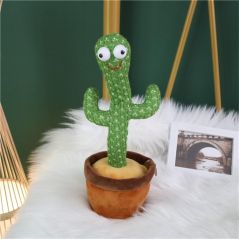 120 Song Dancing Cactus Plush Stuffed talking Plushie Doll Speak Talk Sound Record Repeat Dancer Toys for Girl Children Baby boy